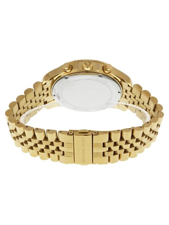 NWT Michael Kors Lexington Chronograph Champagne Dial Men\'s Watch